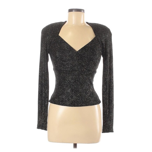 Tadashi Shoji Tops - Vintage T by Tadashi | Sparkly Long Sleeve Top